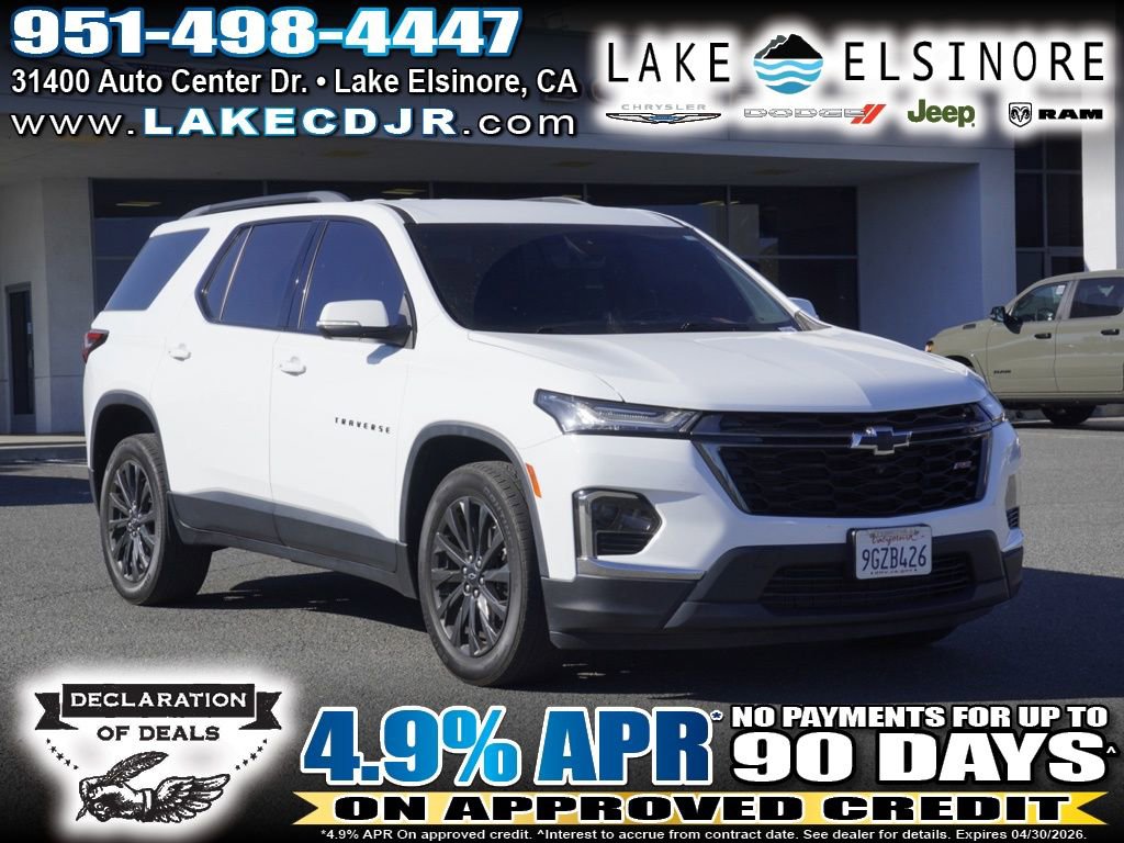Used 2023 Chevrolet Traverse RS w/ LPO, Cargo Package image 1
