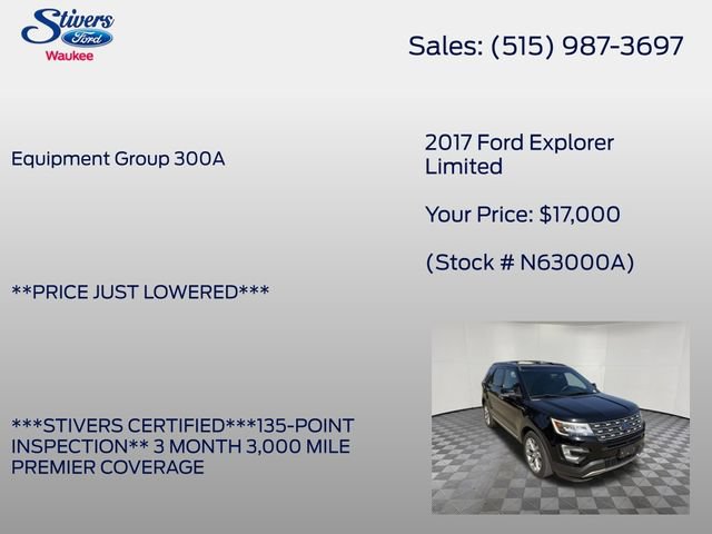Used 2017 Ford Explorer Limited AWD/4WD image 8