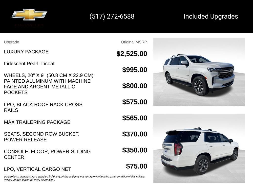 Used 2023 Chevrolet Tahoe LT w/ Luxury Package AWD/4WD image 15