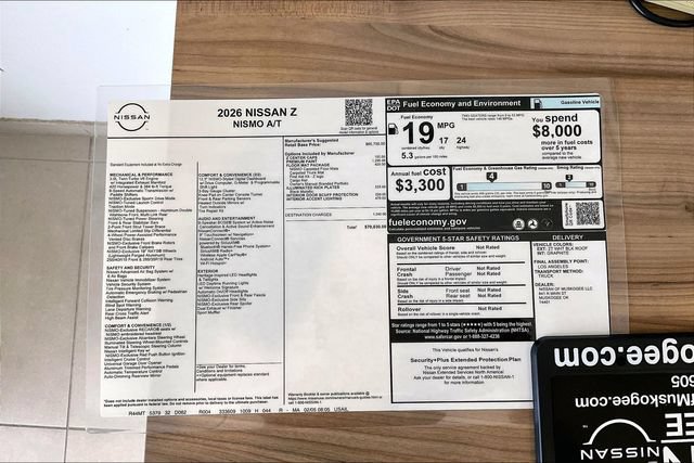 New 2026 Nissan Z NISMO w/ Floor Mat Package RWD image 20