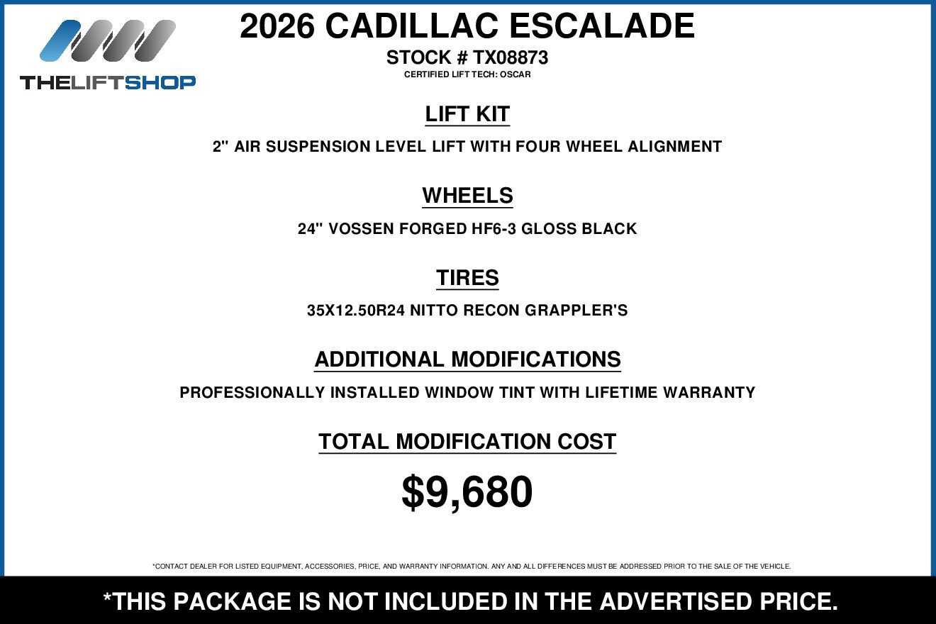 Used 2026 Cadillac Escalade Platinum Sport w/ LPO, ONYX Package video 2