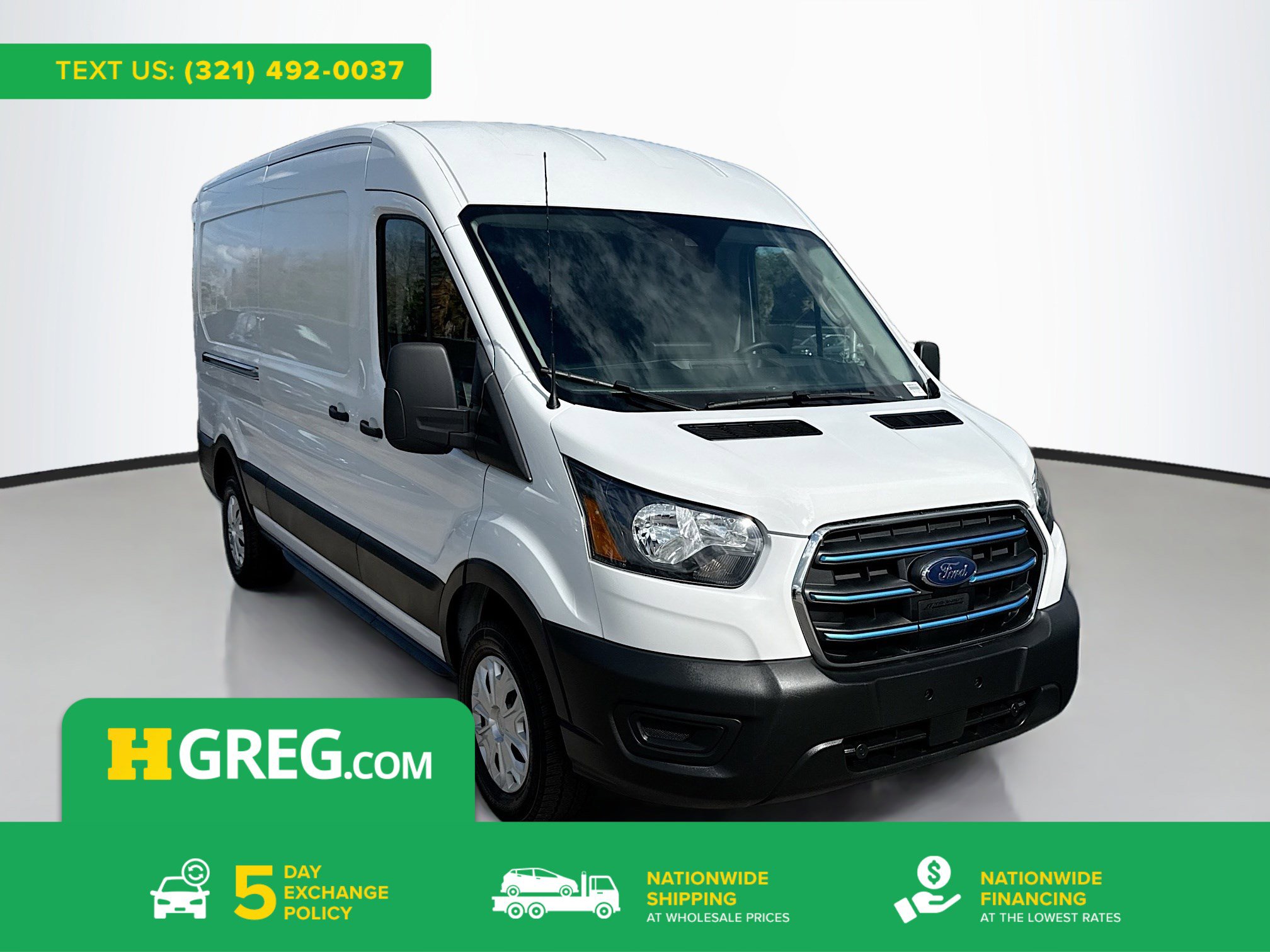 Used 2023 Ford E-Transit Medium Roof w/ Load Area Protection Package RWD image 1