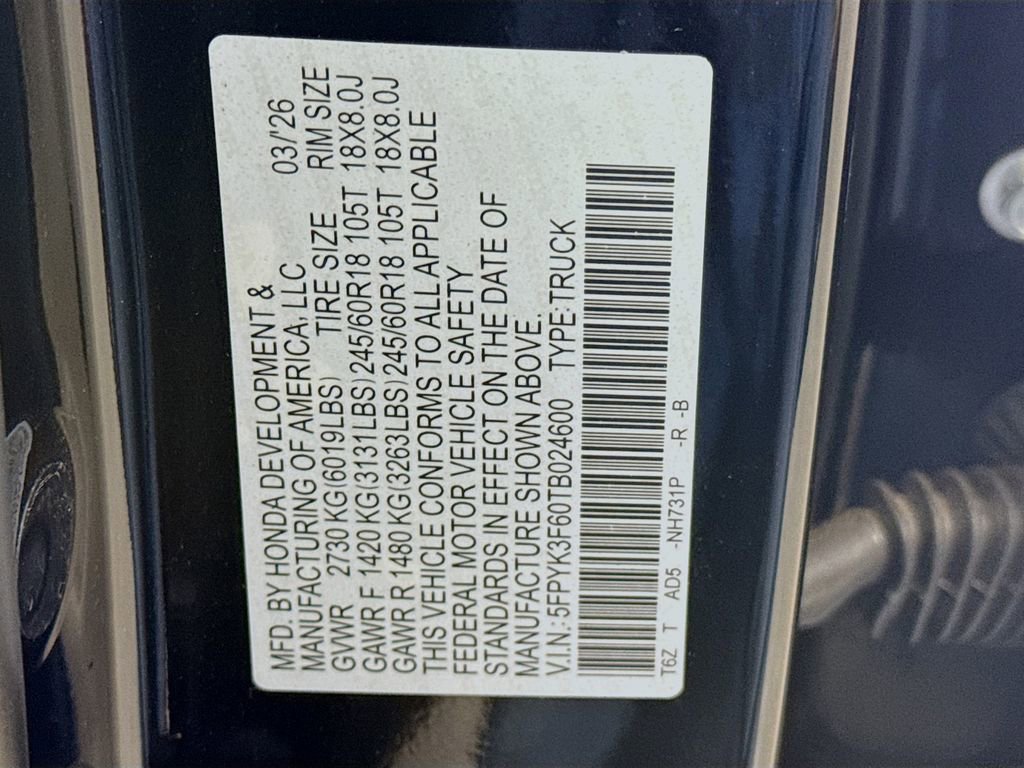 New 2026 Honda Ridgeline TrailSport image 33