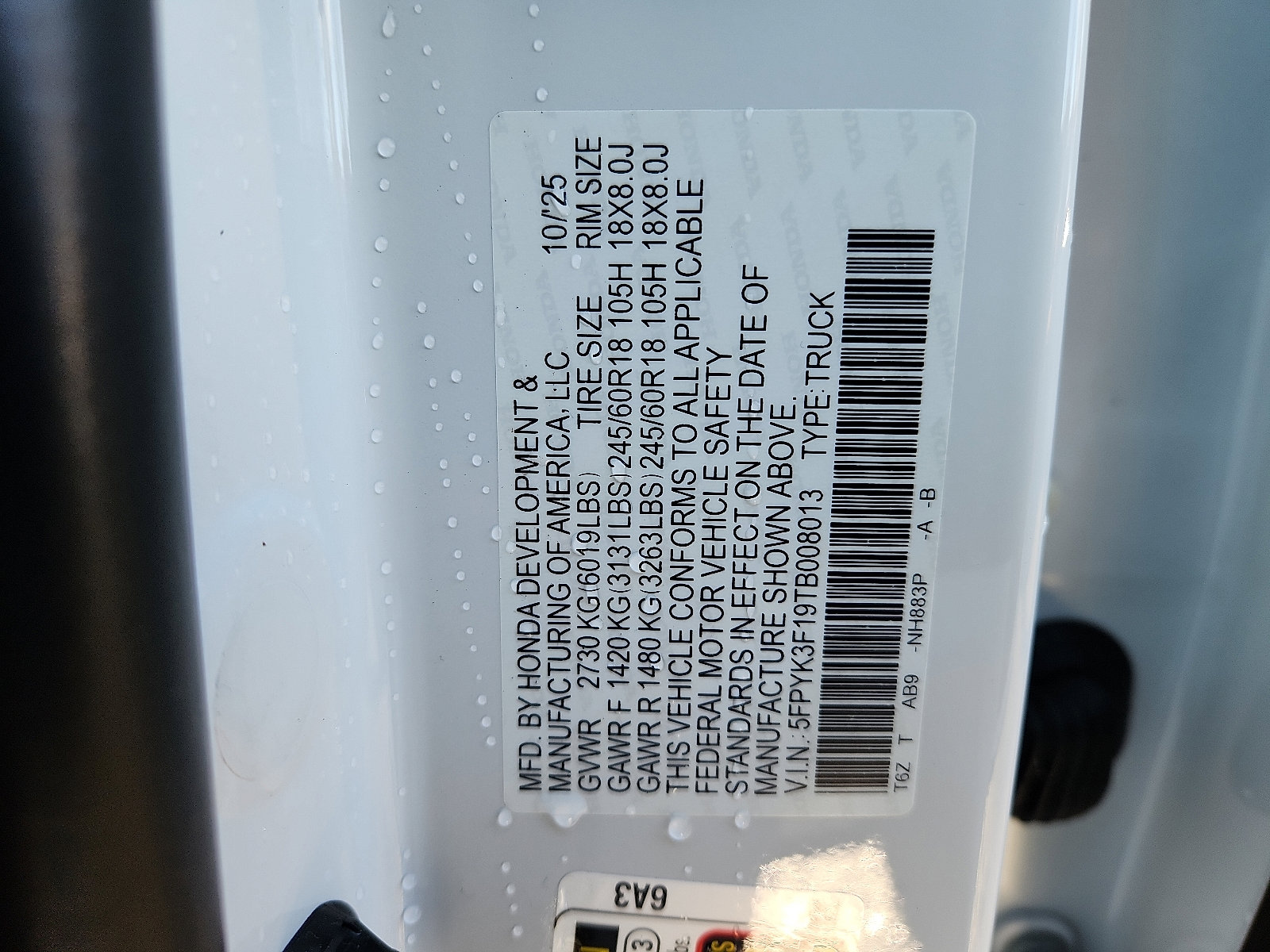 New 2026 Honda Ridgeline Sport image 15