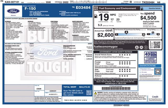 New 2026 Ford F150 XLT w/ Equipment Group 302A MID AWD/4WD image 4