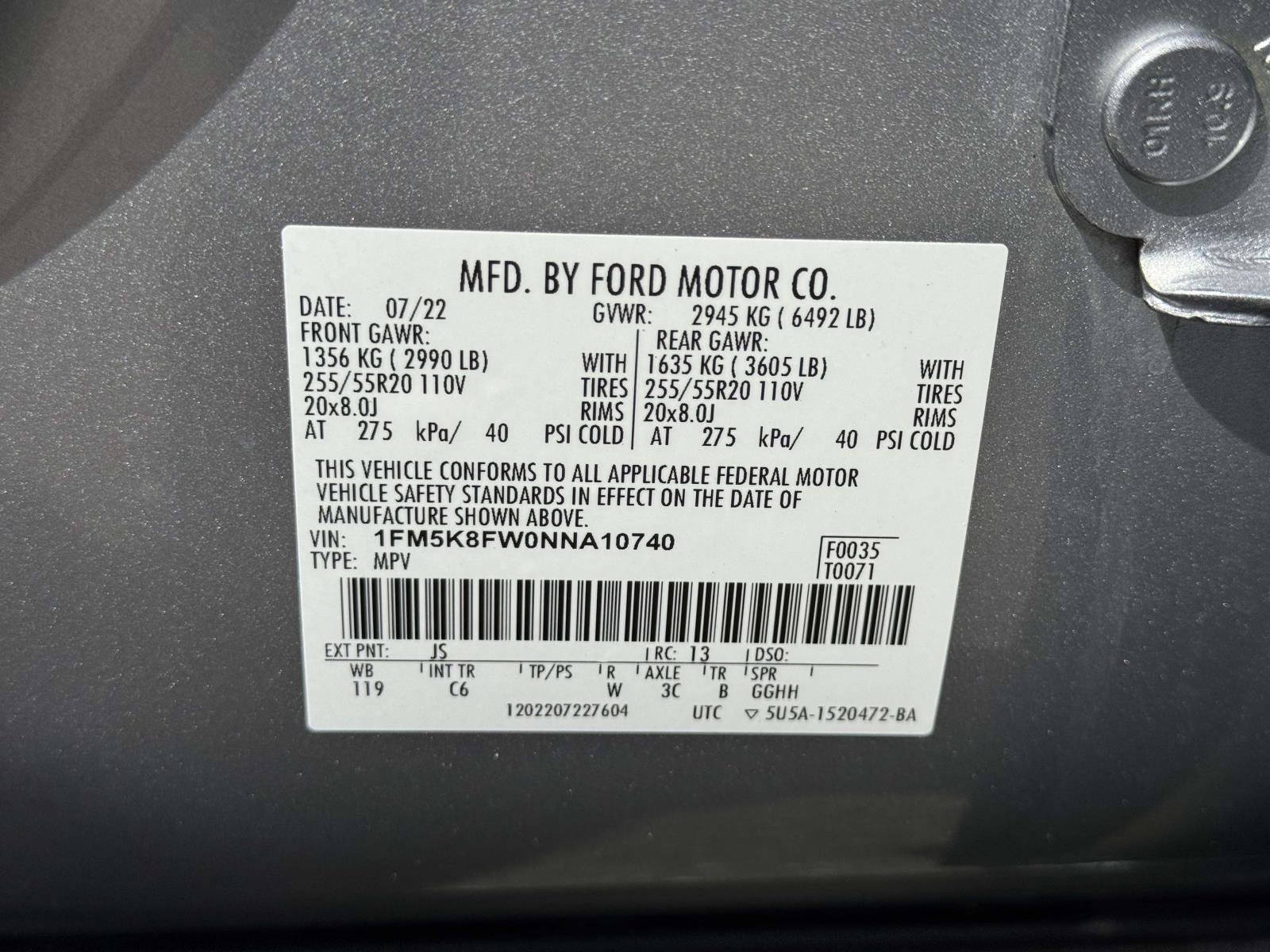 Used 2022 Ford Explorer Limited w/ Hybrid Equipment Group 310A image 18