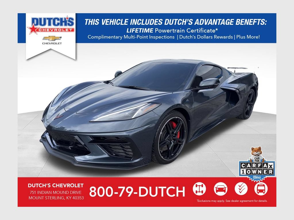 Used 2021 Chevrolet Corvette Stingray Premium Cpe w/ Z51 Performance Package RWD image 1