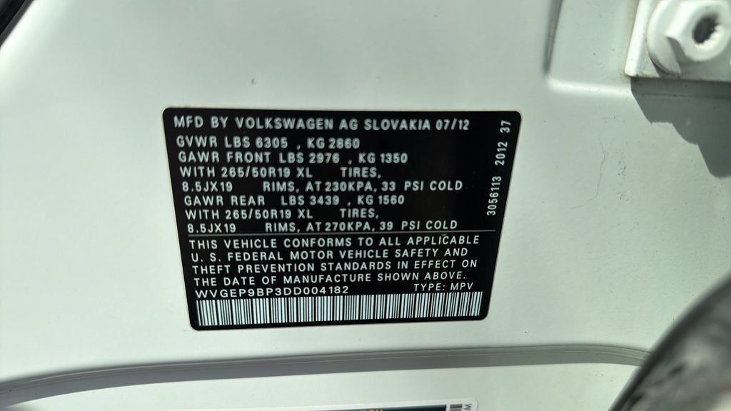 Used 2013 Volkswagen Touareg Sport AWD/4WD image 31