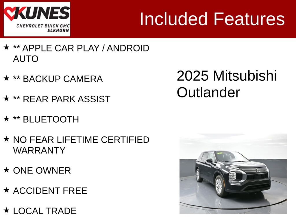 Used 2025 Mitsubishi Outlander ES image 2