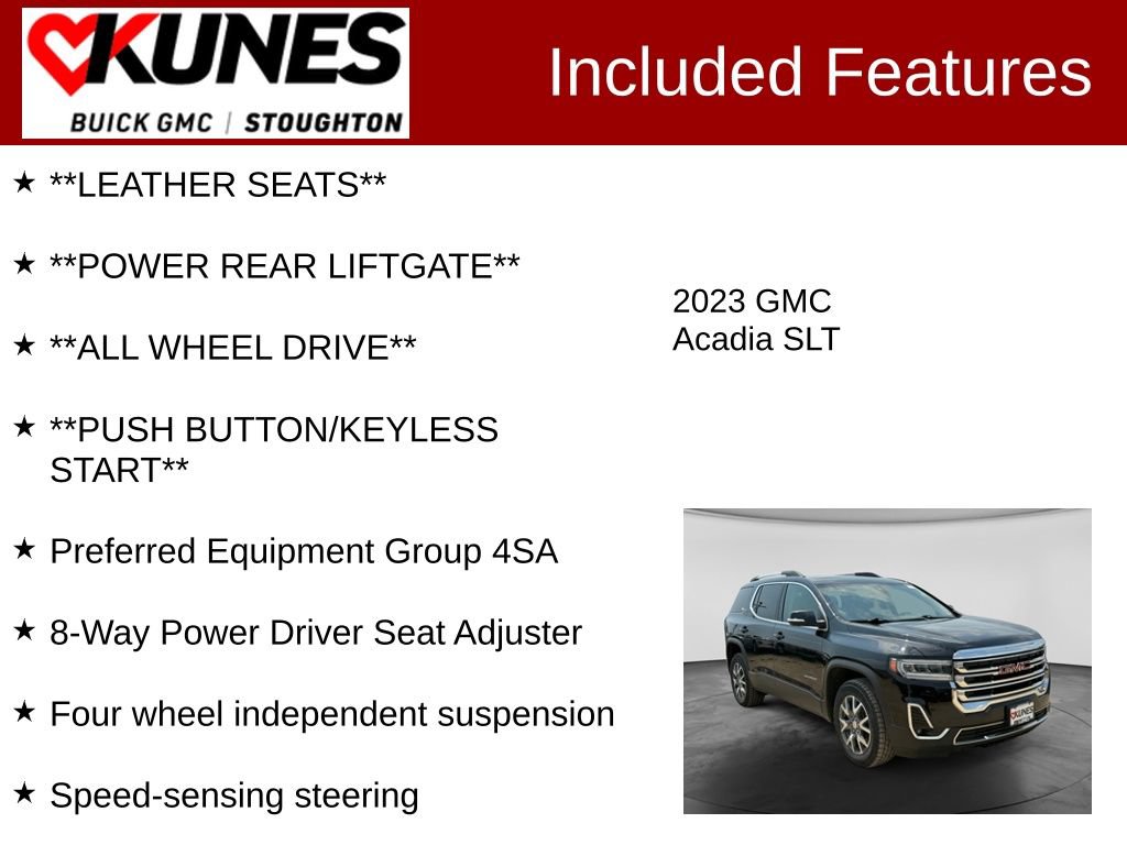 Used 2023 GMC Acadia SLT AWD/4WD image 3