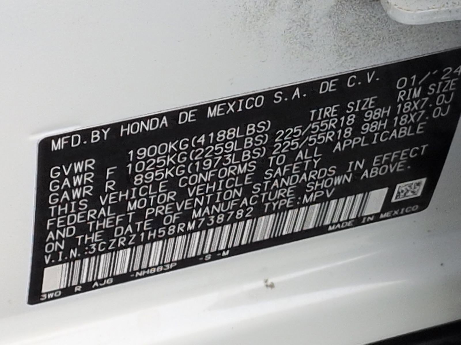 Used 2024 Honda HR-V Sport image 34