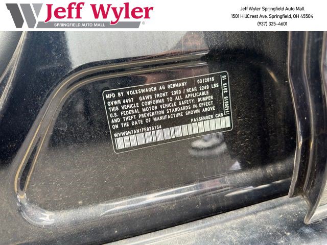 Used 2015 Volkswagen CC FWD image 1