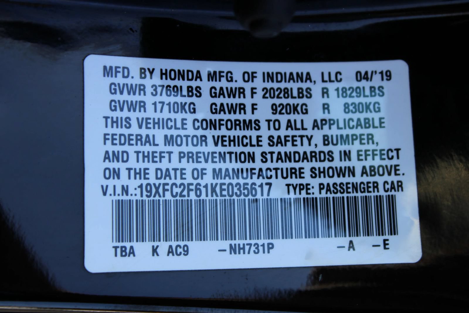 Used 2019 Honda Civic LX image 9