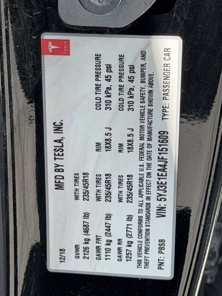 Used 2018 Tesla Model 3 Mid Range RWD image 30