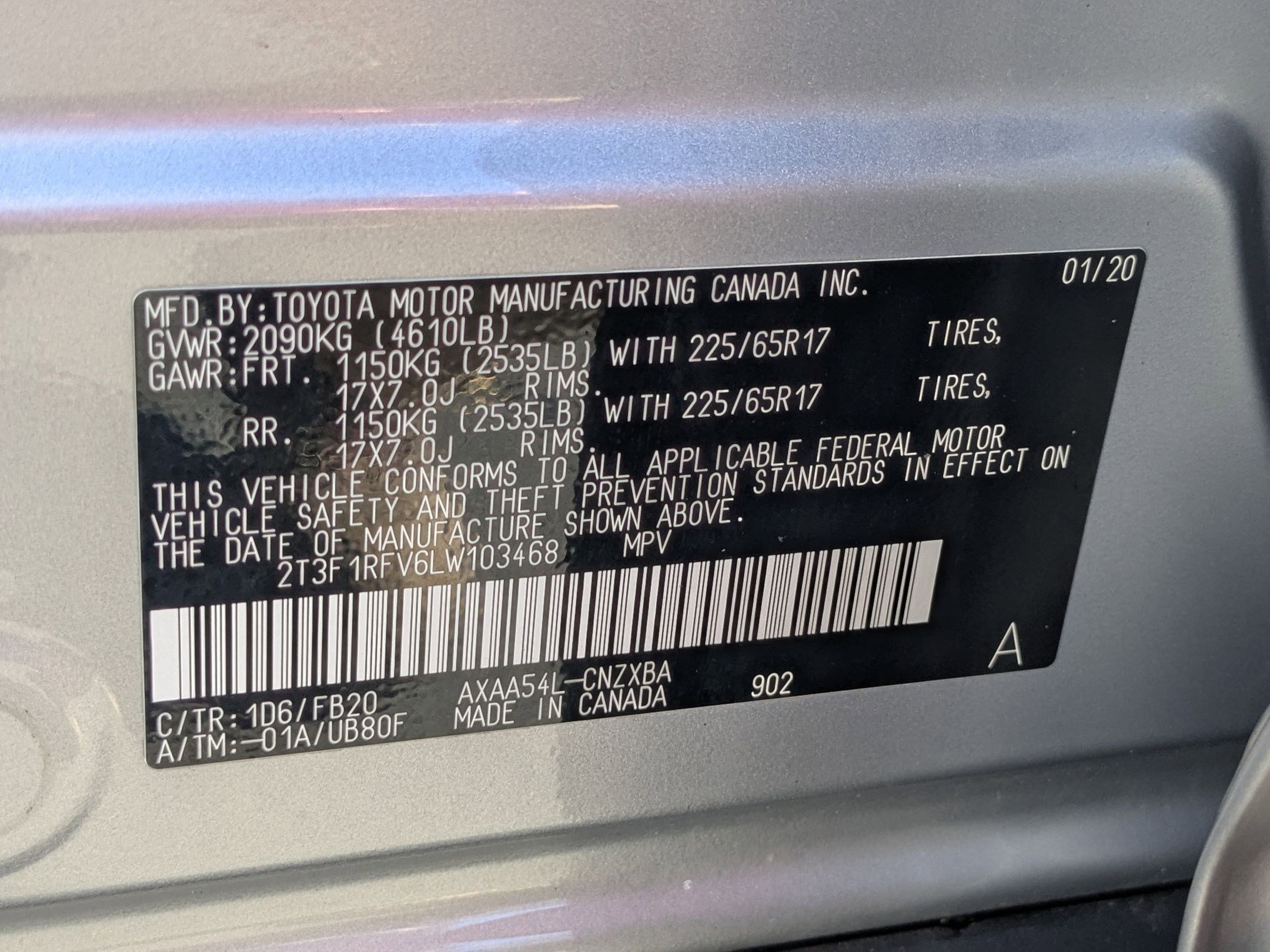 Used 2020 Toyota RAV4 LE w/ All Weather Liner Package image 33