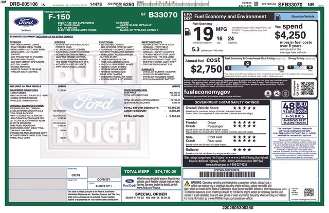Used 2025 Ford F150 Lariat w/ Equipment Group 502A High AWD/4WD image 68