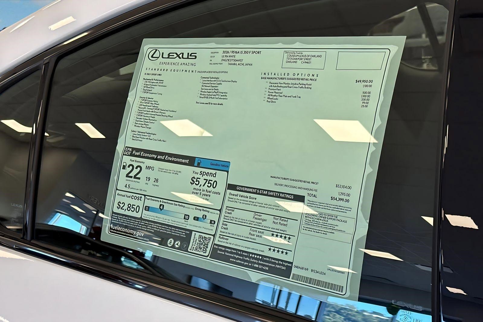 New 2026 Lexus IS 350 F Sport AWD/4WD image 28