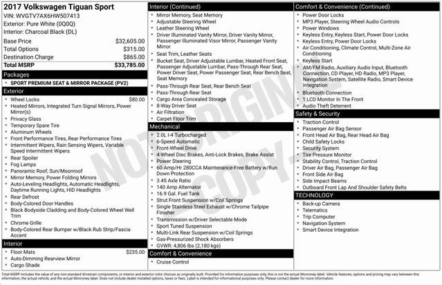 Used 2017 Volkswagen Tiguan Sport image 3