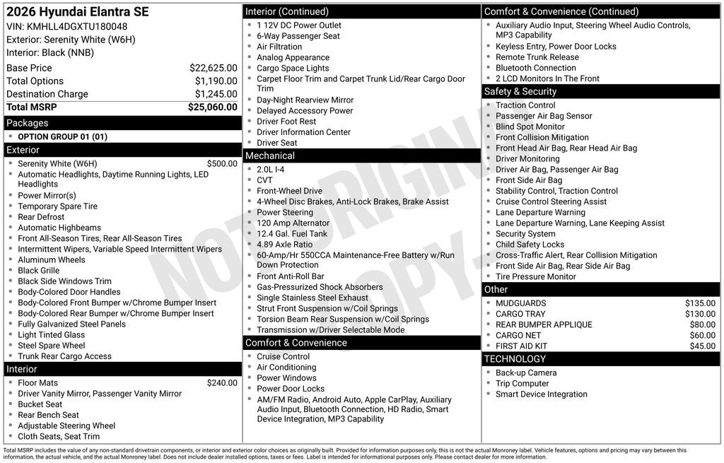 New 2026 Hyundai Elantra SE image 5