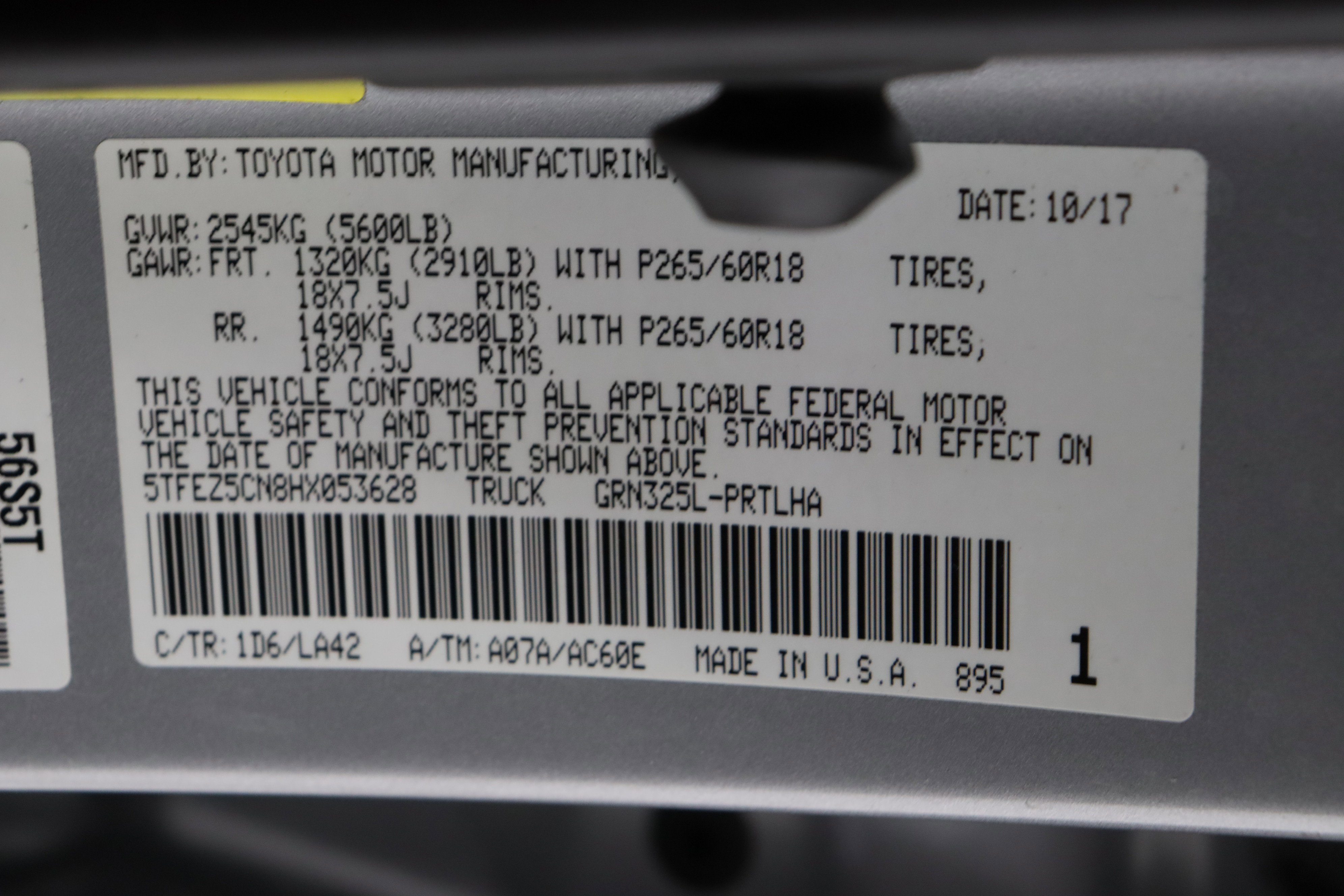 Used 2017 Toyota Tacoma Limited w/ Tow Package image 43