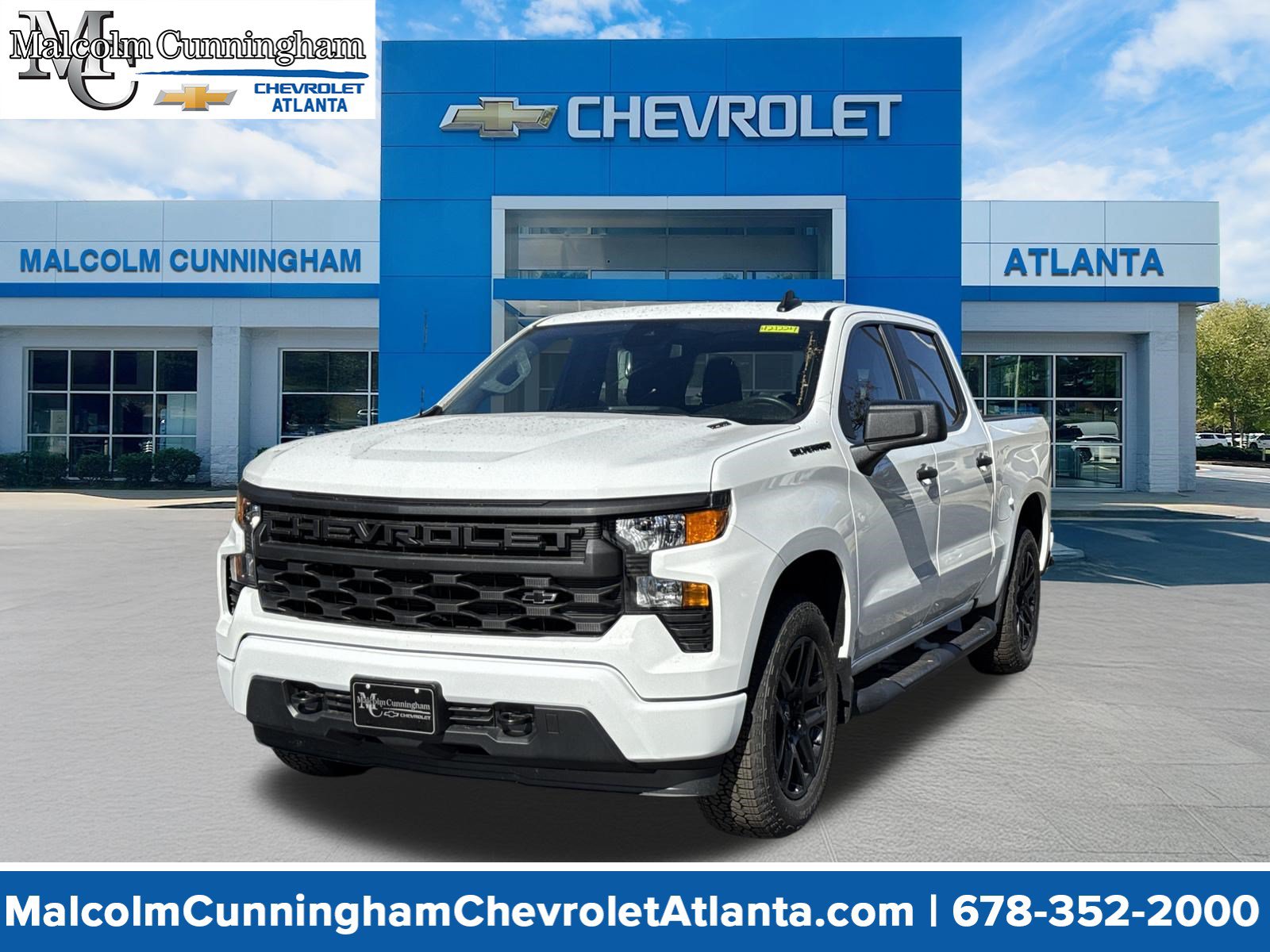 New 2026 Chevrolet Silverado 1500 Custom w/ Turbomax Blackout Package RWD image 1