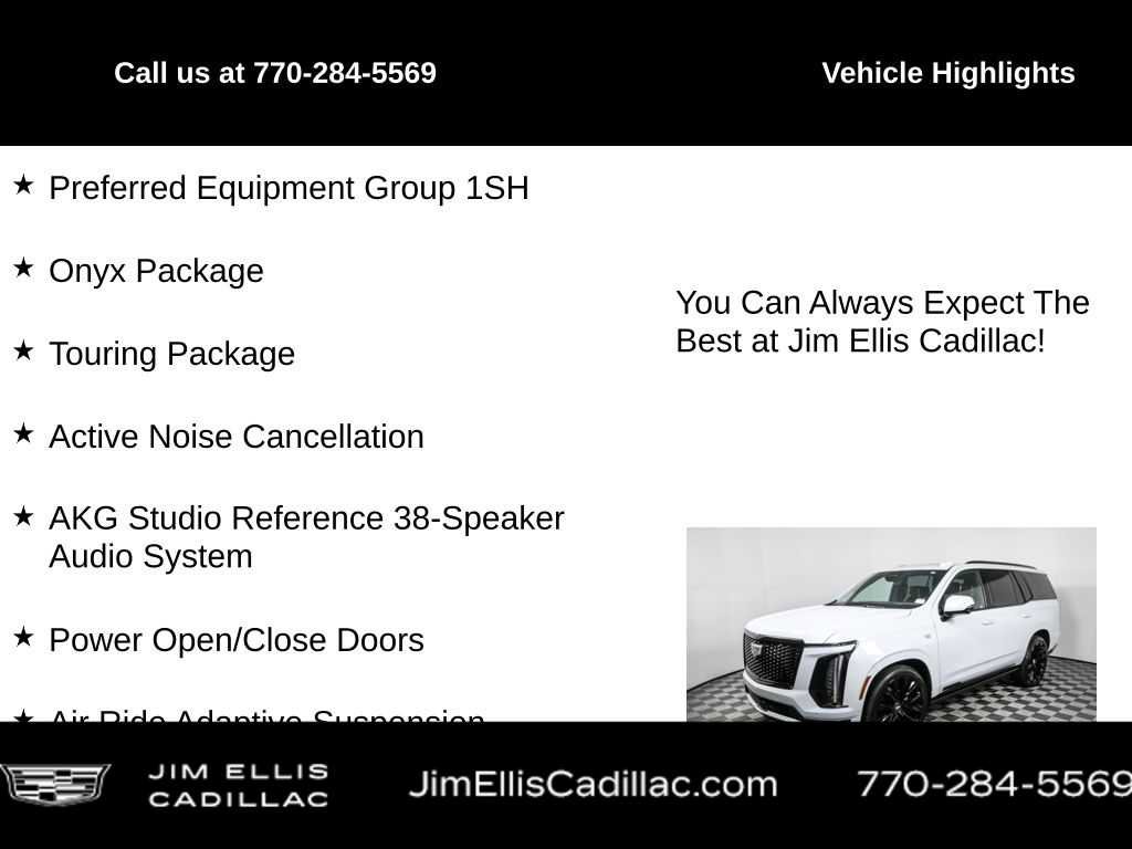 Certified 2026 Cadillac Escalade Platinum Sport w/ LPO, ONYX Package image 5