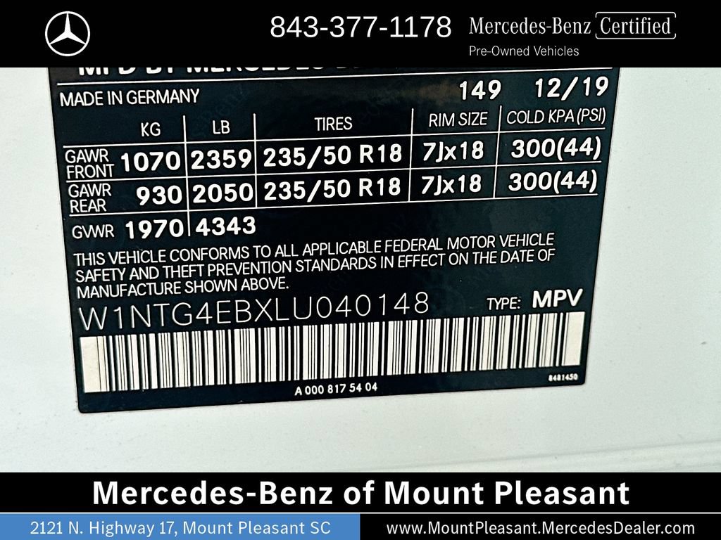 Certified 2020 Mercedes-Benz GLA 250 w/ Premium Package image 30
