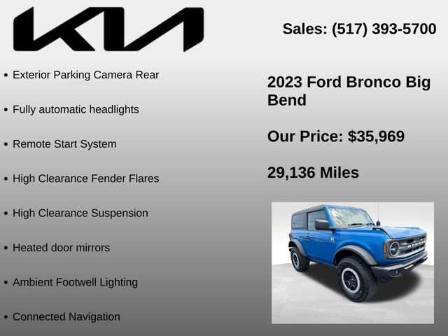Used 2023 Ford Bronco Big Bend w/ Sasquatch Package AWD/4WD image 21