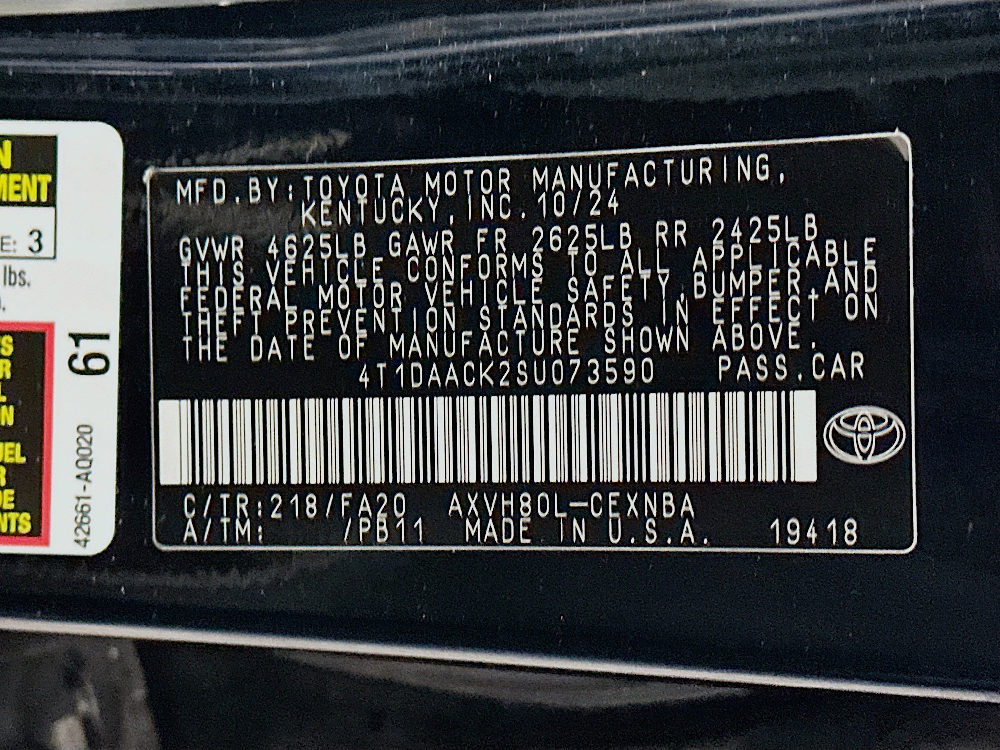 Used 2025 Toyota Camry LE image 12