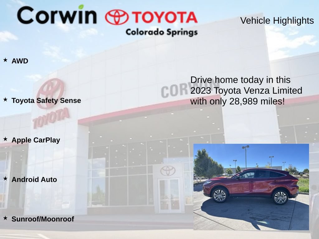 Used 2023 Toyota Venza Limited AWD/4WD image 6