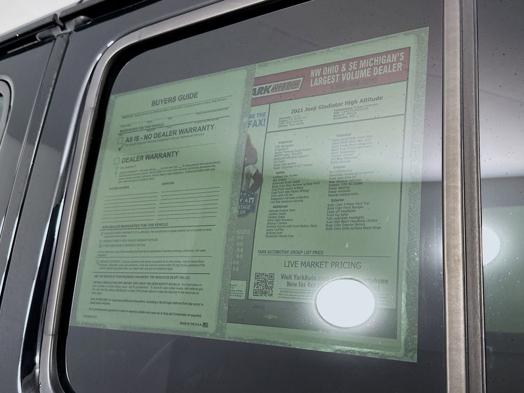 Certified 2021 Jeep Gladiator Overland image 16