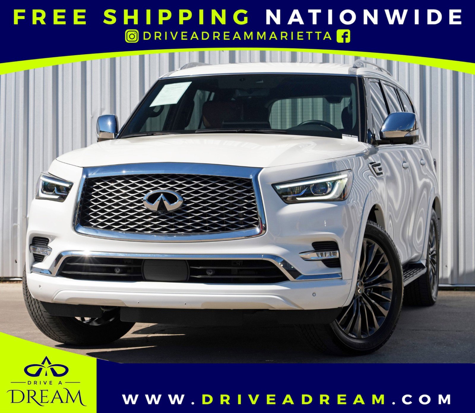 Used 2023 INFINITI QX80 Sensory w/ Cargo Package AWD/4WD image 1