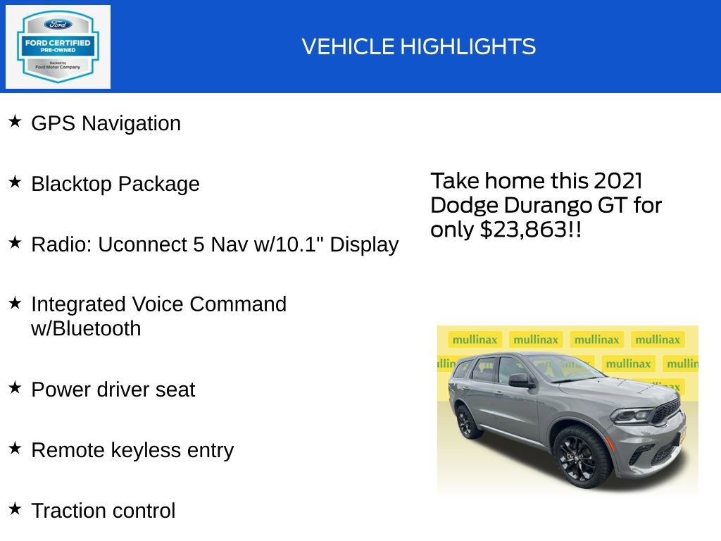 Used 2021 Dodge Durango GT w/ Blacktop Package AWD/4WD image 18