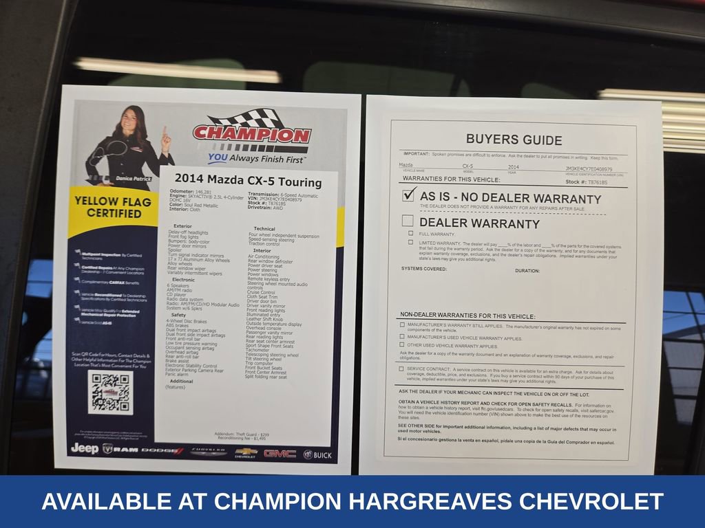 Used 2014 MAZDA CX-5 Touring image 43