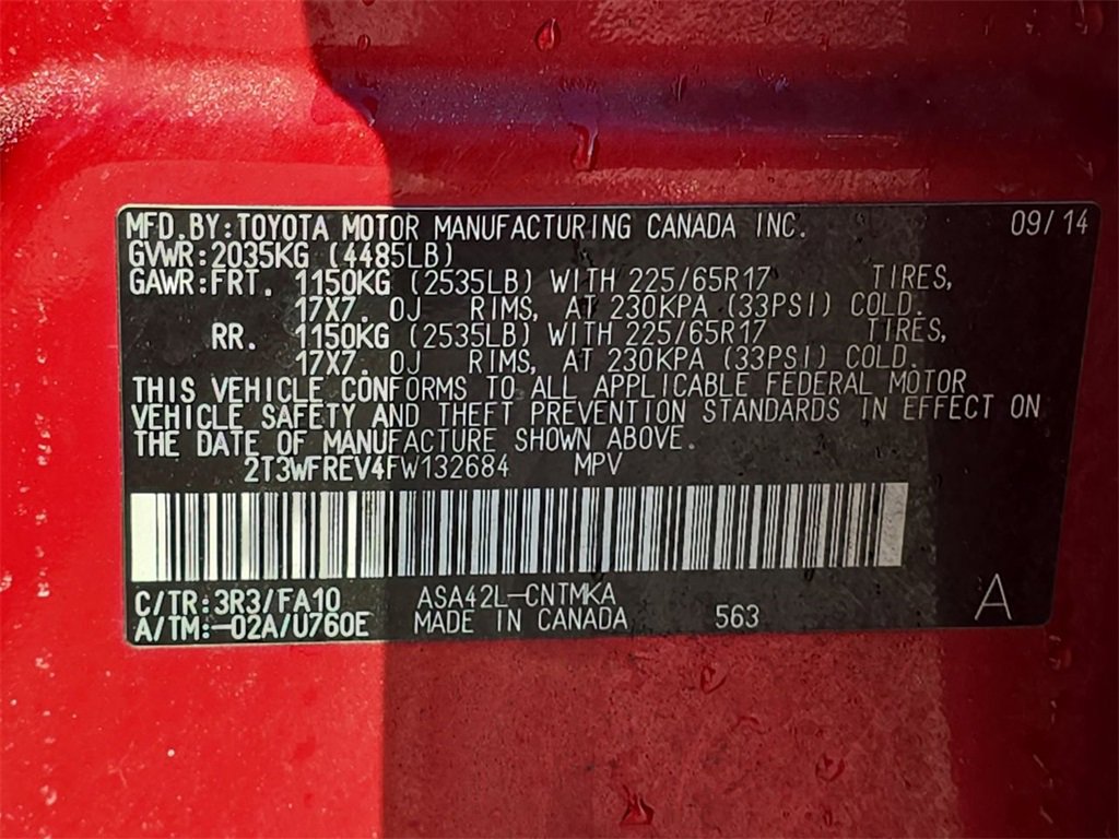 Used 2015 Toyota RAV4 XLE image 35