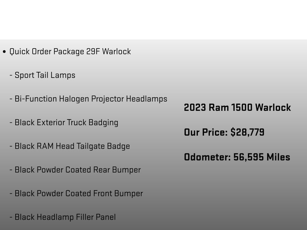Used 2023 RAM 1500 Warlock AWD/4WD image 6