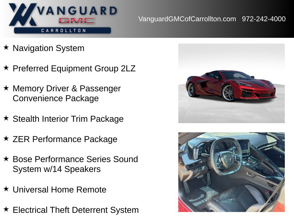 Used 2025 Chevrolet Corvette E-Ray w/ Stealth Interior Trim Package AWD/4WD image 6