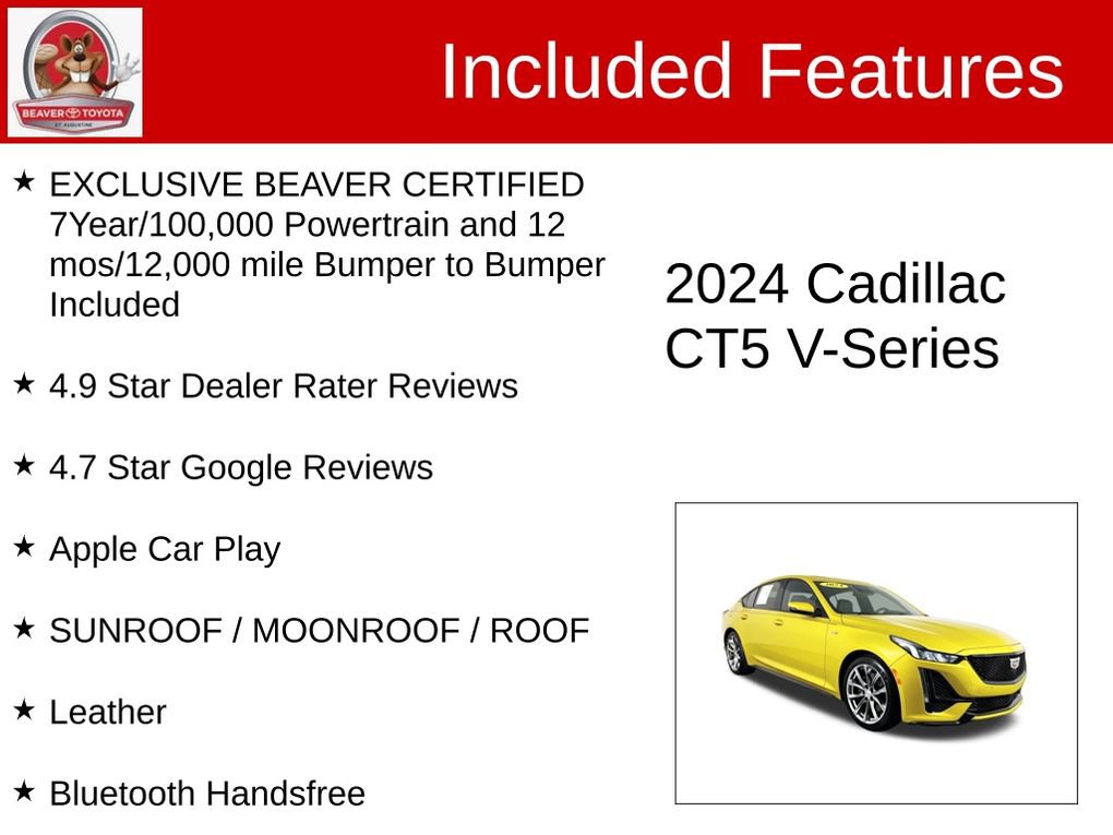 Used 2024 Cadillac CT5 V w/ Super Cruise 1 Package image 4