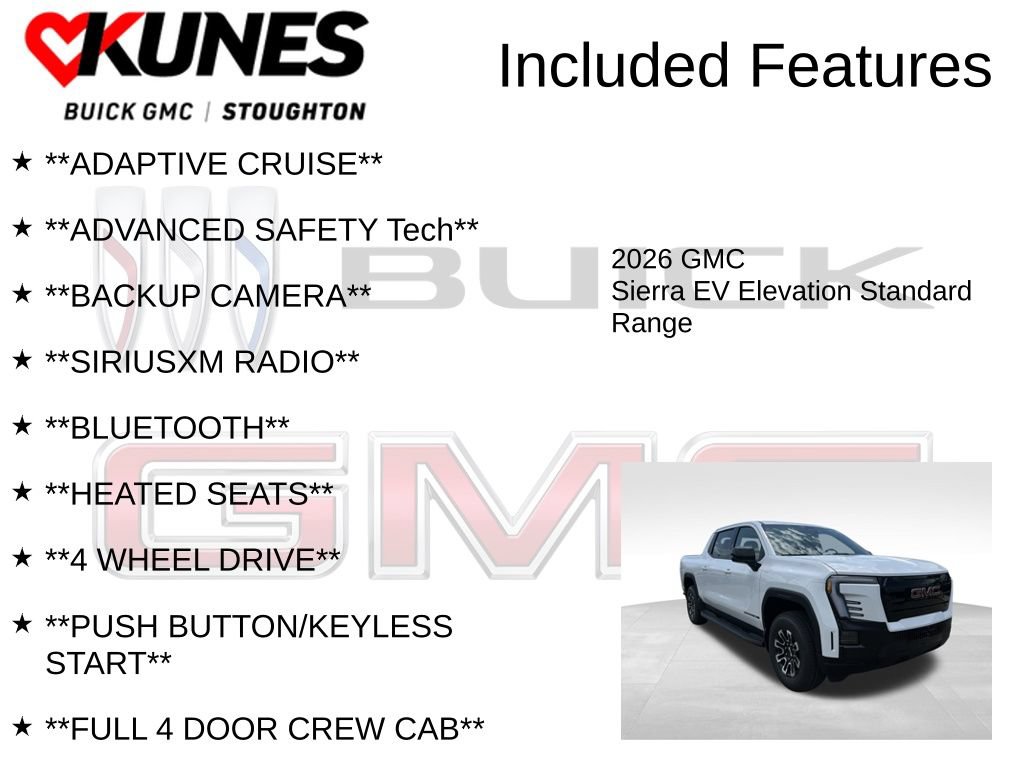 New 2026 GMC Sierra EV Elevation AWD/4WD image 2