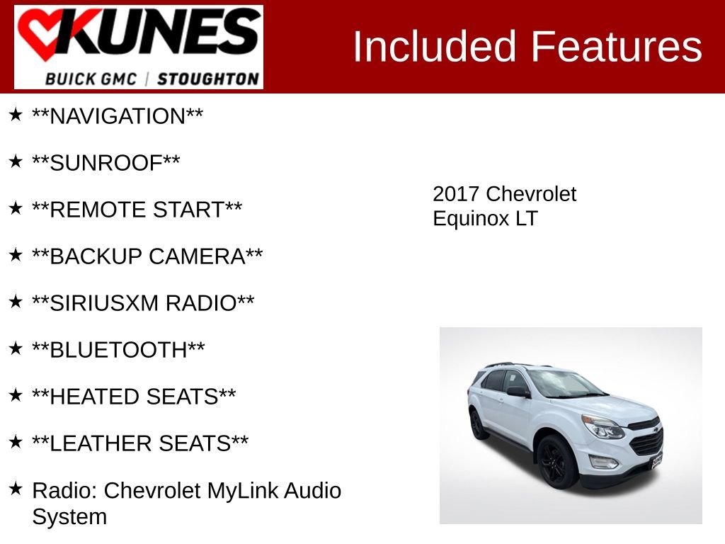 Used 2017 Chevrolet Equinox LT w/ Sport Edition image 2