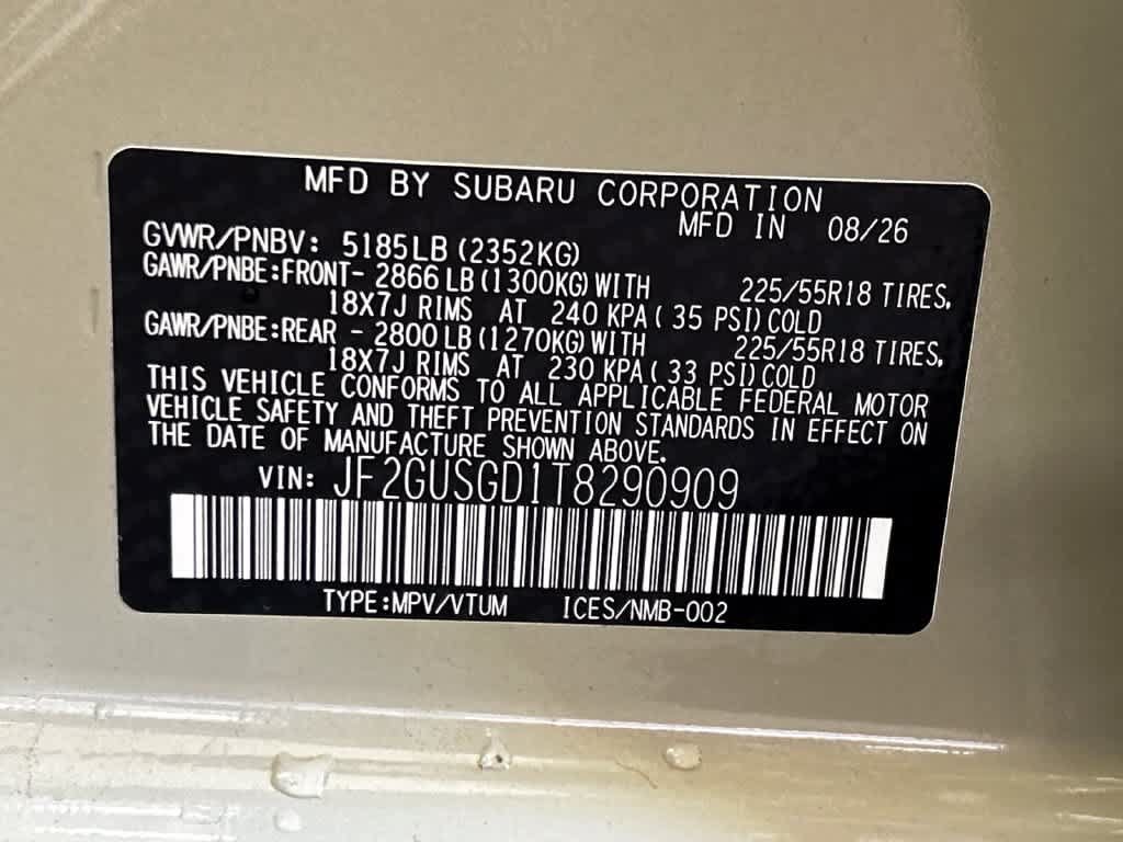 New 2026 Subaru Crosstrek 2.5i Sport AWD/4WD image 22