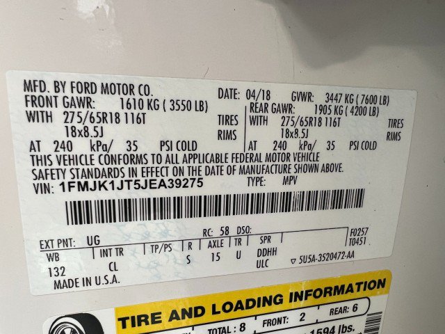 Used 2018 Ford Expedition Max XLT w/ Equipment Group 202A AWD/4WD image 37