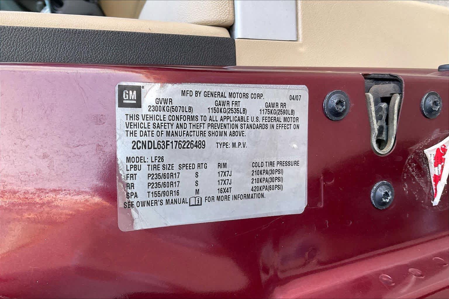 Used 2007 Chevrolet Equinox LT w/ LT Preferred Equipment Group FWD image 30