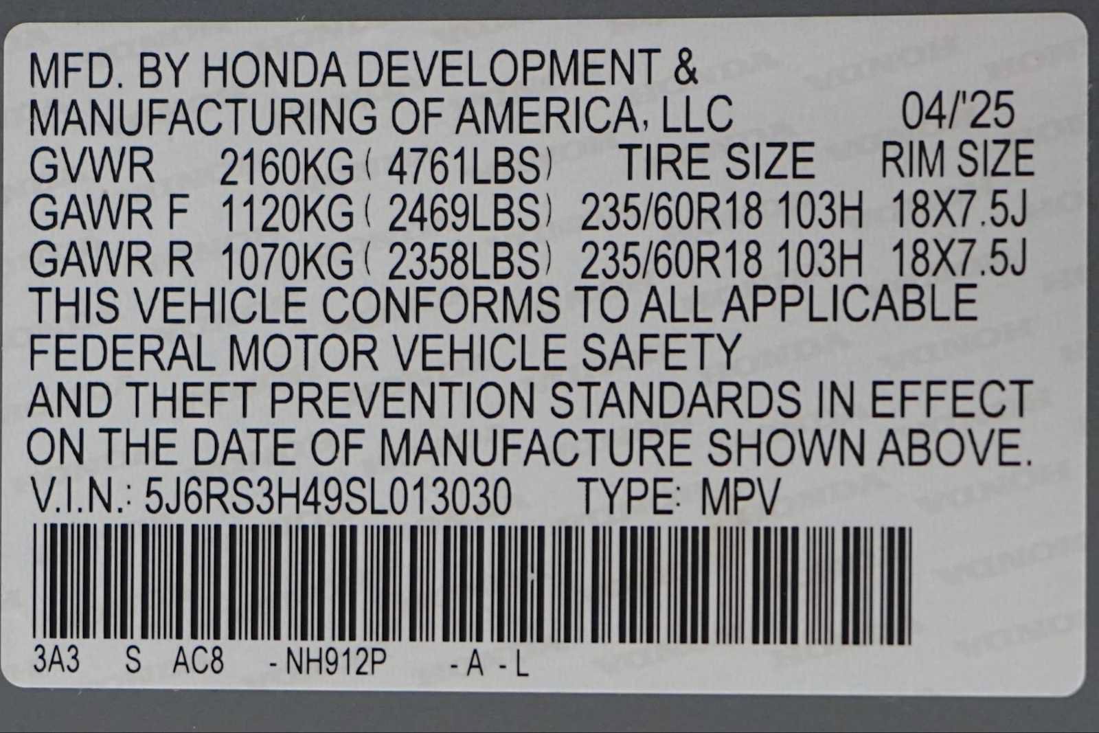 Certified 2025 Honda CR-V EX image 30