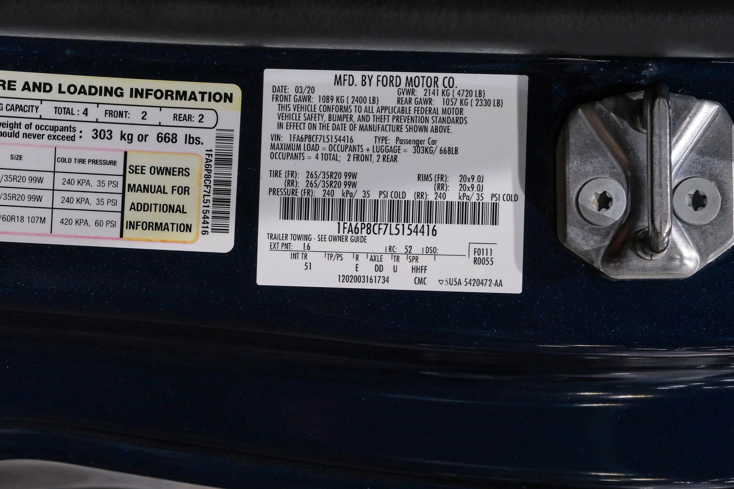 Used 2020 Ford Mustang GT Premium w/ Equipment Group 401A image 56