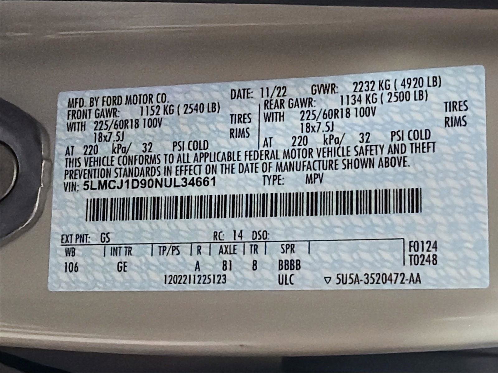 Used 2022 Lincoln Corsair AWD w/ Equipment Group 101A image 32