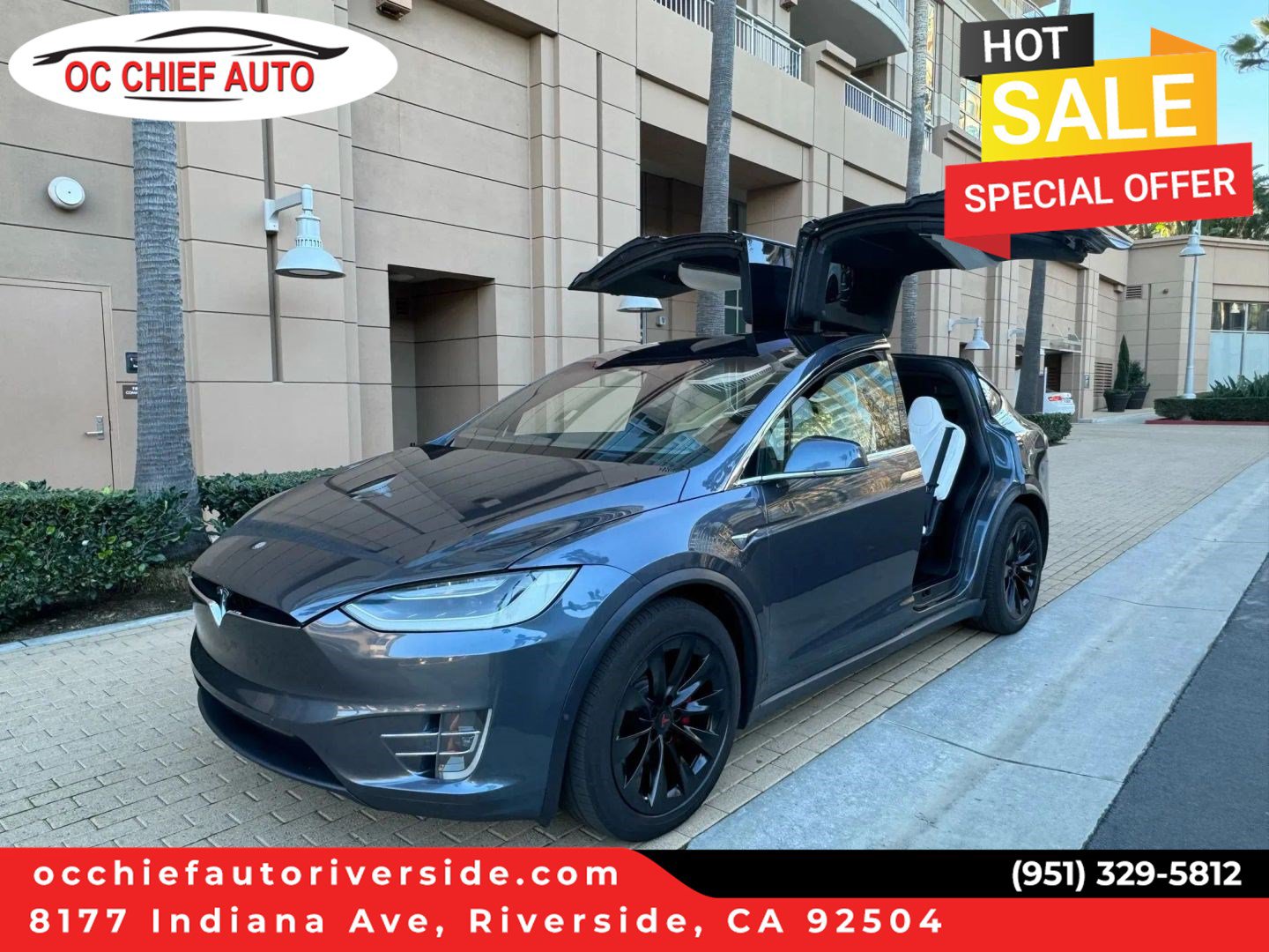 Used 2018 Tesla Model X 100D AWD/4WD image 1