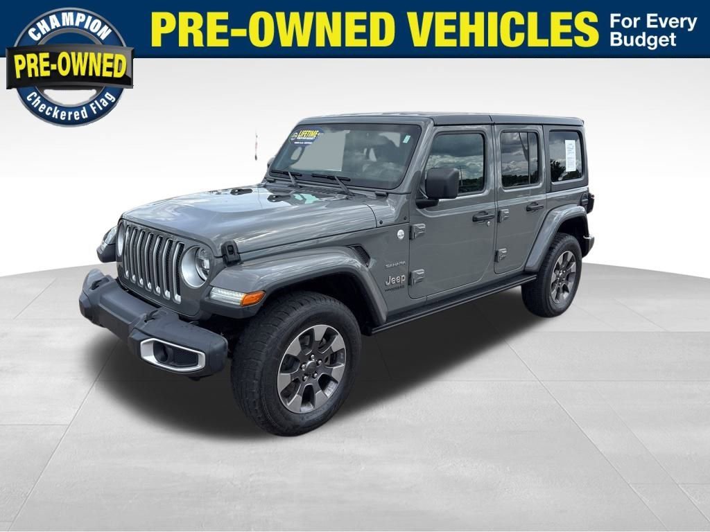 Used 2021 Jeep Wrangler Unlimited Sahara w/ Uconnect 4C Nav & Sound Group