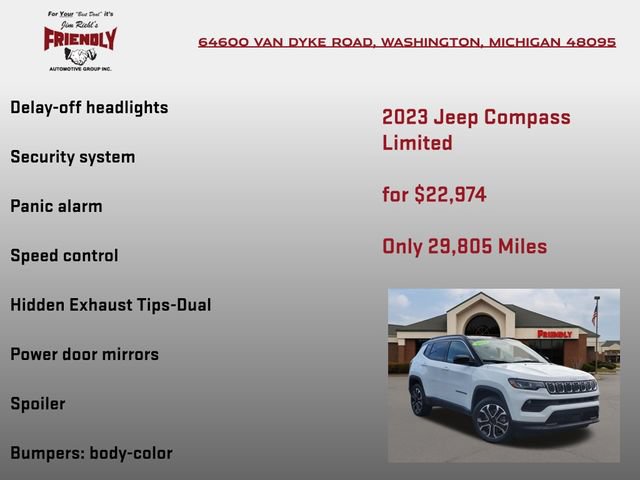 Used 2023 Jeep Compass Limited AWD/4WD image 25