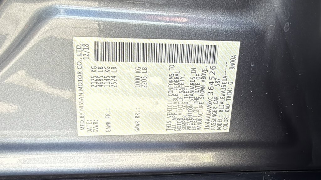 Used 2019 Nissan Maxima 3.5 SL w/ Floor Mat Group image 33